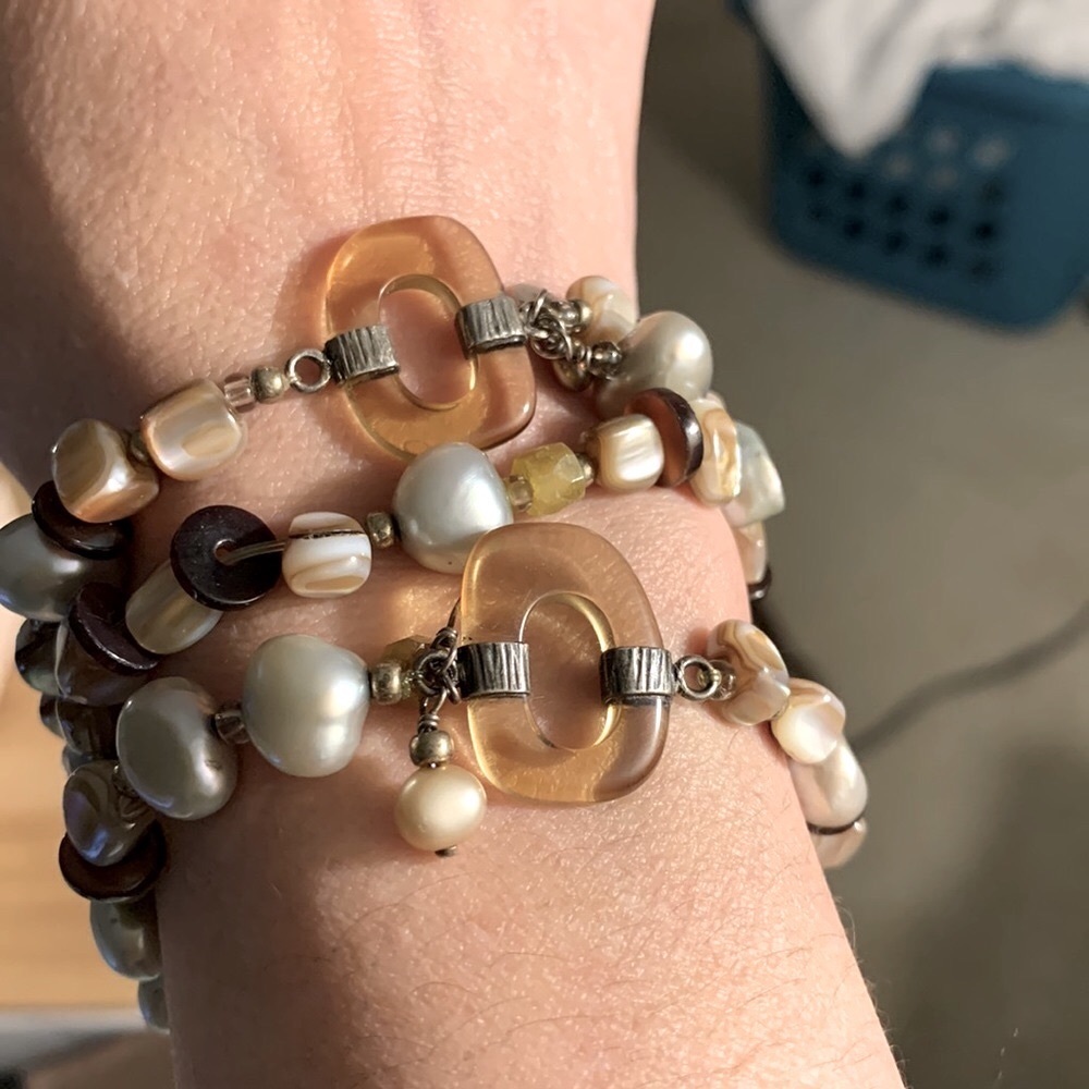 Silpada Set Of 3 Freshwater Pearl Bracelets Gem